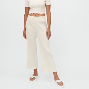 Sunnyside Ribbed Wide Leg Pant